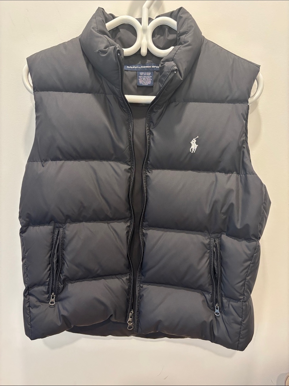 Polo by Ralph Lauren Women's Charcoal Gray Quilted Puffer Vest